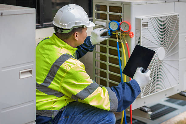 Professional Hvac technician working in Troy, MI